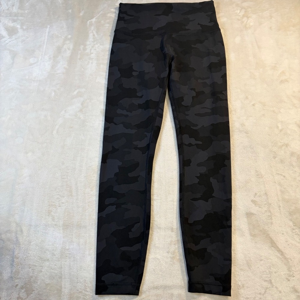 Lululemon Wunder Under HR Tights 25 Heritage 365 Camo Deep Coal Multi Size 6